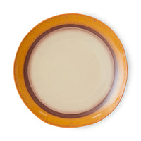 Thumbnail for HKLIVING 70's Ceramics Dinner Plate Coconut (set of 2) KST0061