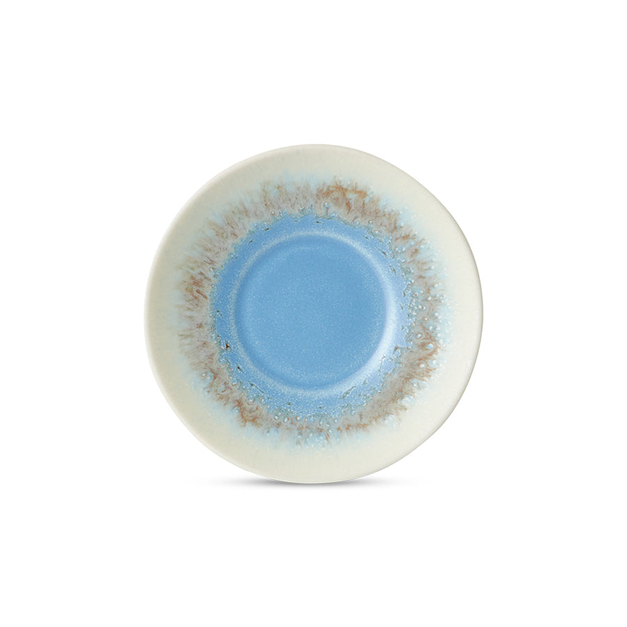 70s Ceramics: Saucers (Set of 4) Ocean