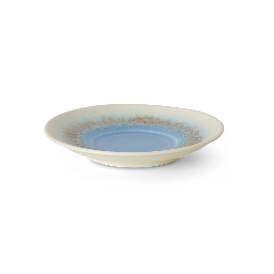 70s Ceramics: Saucer Azure