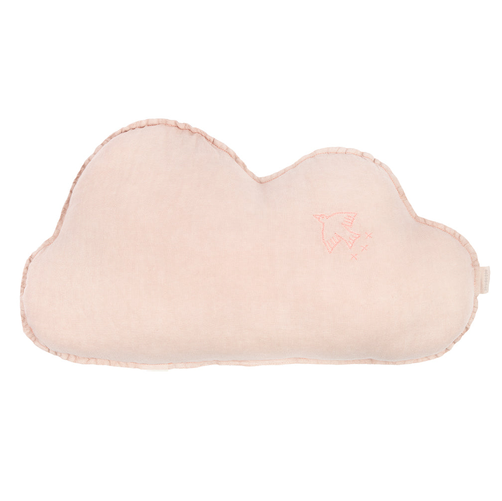 Linen Français Cloud Cushion - Mauve Pink