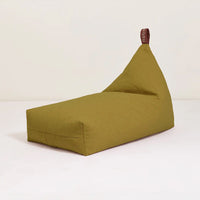 Thumbnail for Quilted Bean Bag L1N0 in Washed Organic Cotton Moss Green