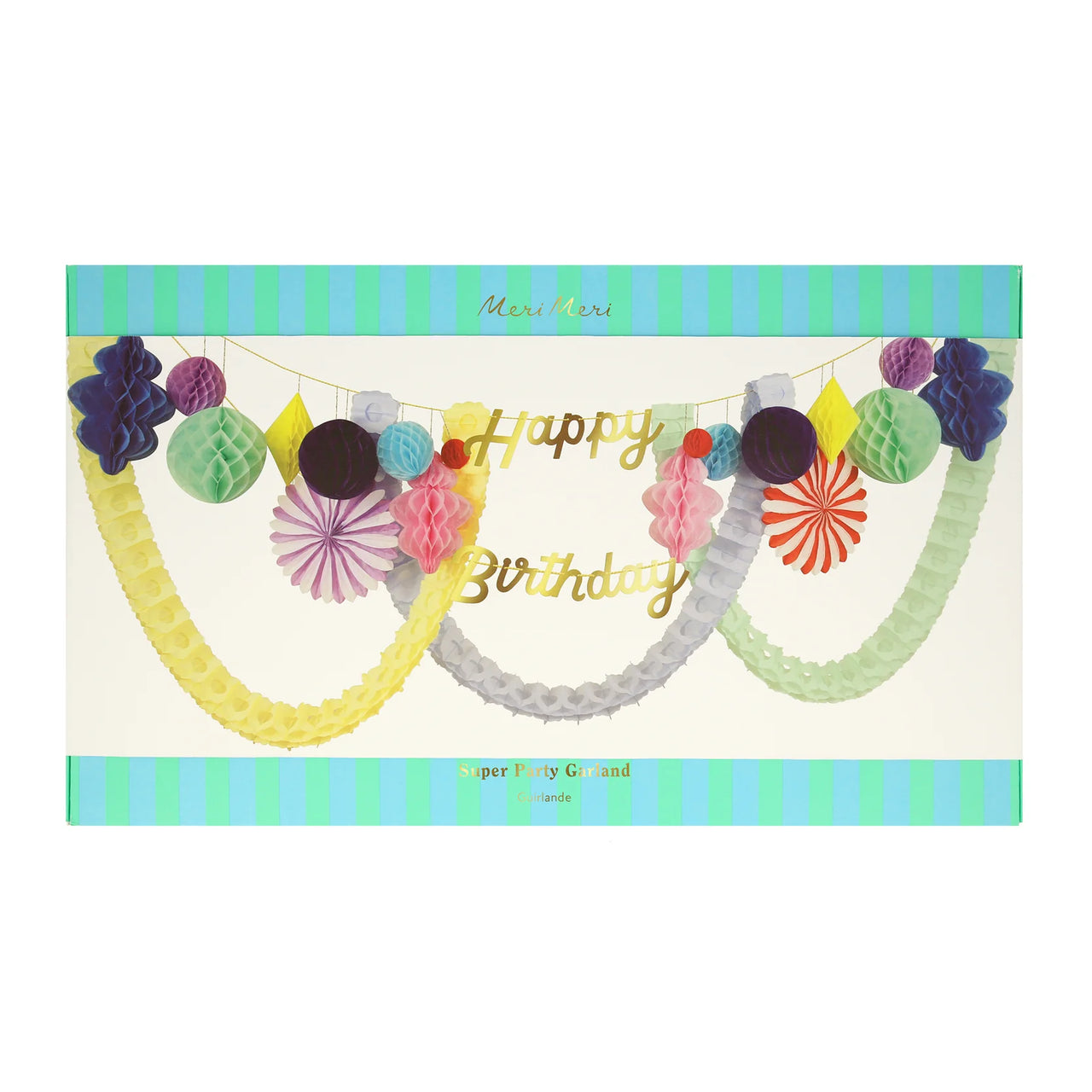 Meri Meri Happy Birthday Honeycomb Garland 273884