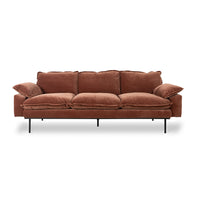 Thumbnail for HKLIVING Retro Sofa 3 Seats Royal Velvet, Magnolia