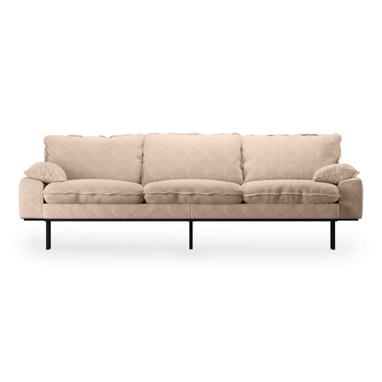 HKLIVING Retro Sofa 3 Seats Boucle, Taupe