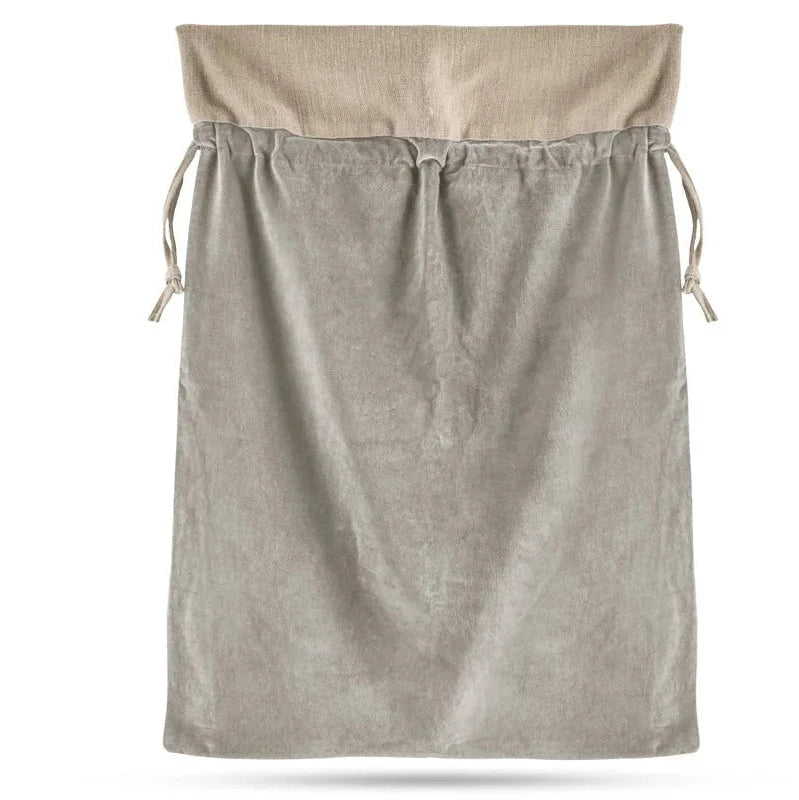 Karru Cotton Velvet Sack - Light Grey