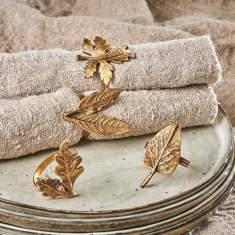 Oak Leaf Napkin Rings (set of four)