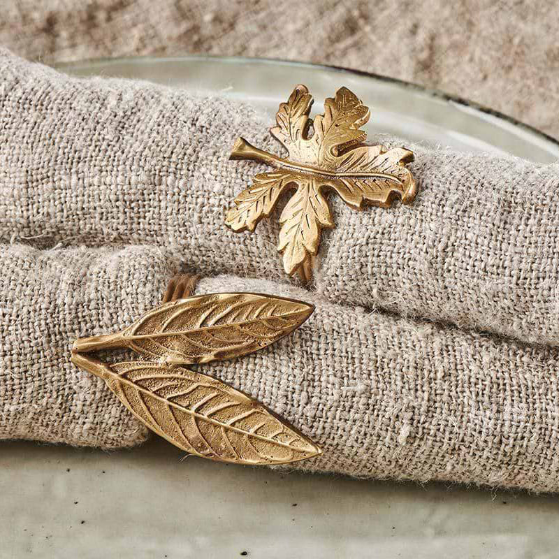 Oak Leaf Napkin Rings (set of four)