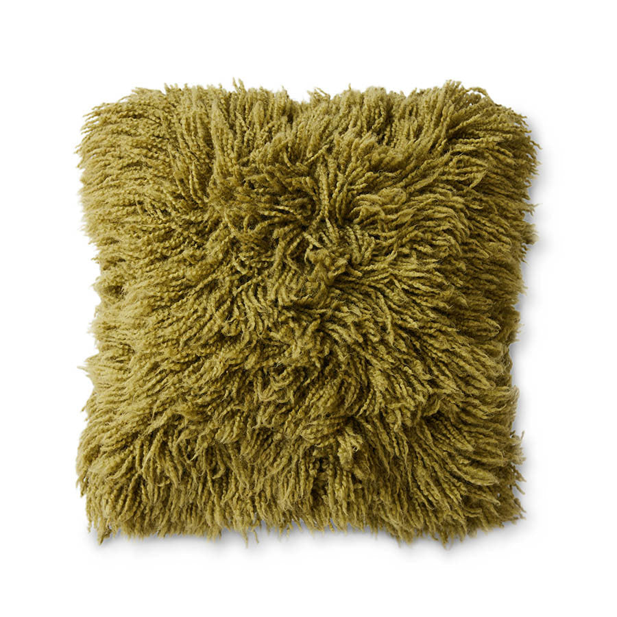 HKLIVING Fluffy Cushion Olive 50 x 50cm TCU0003