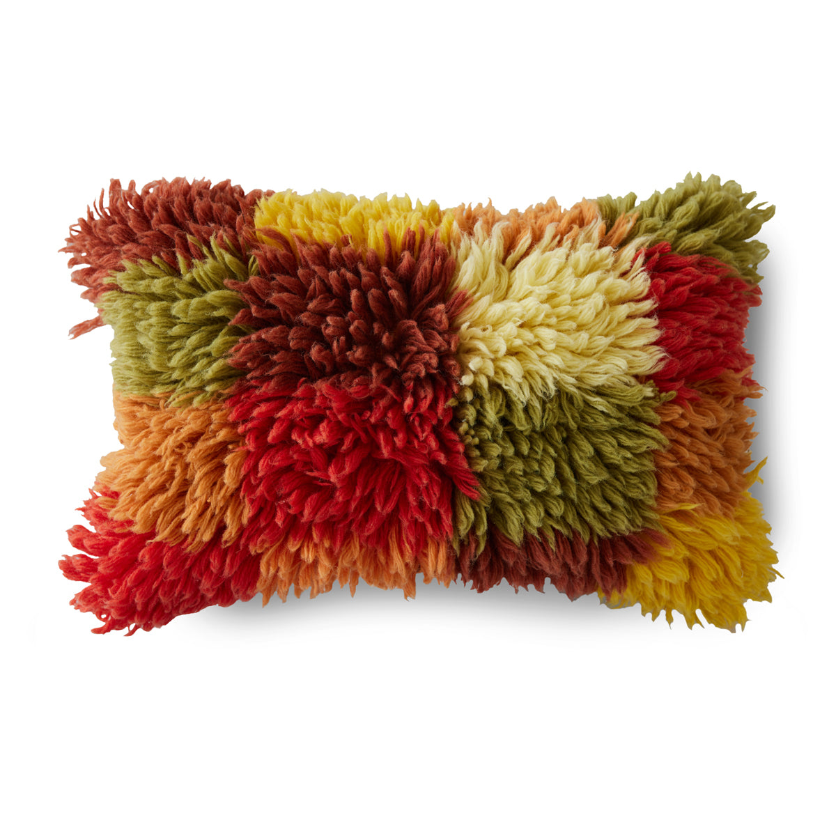 HKLIVING Fluffy rag cushion 60 x 40cm  TKU2201