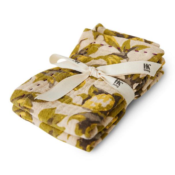 Cotton Napkin Set Mediterranean Olive