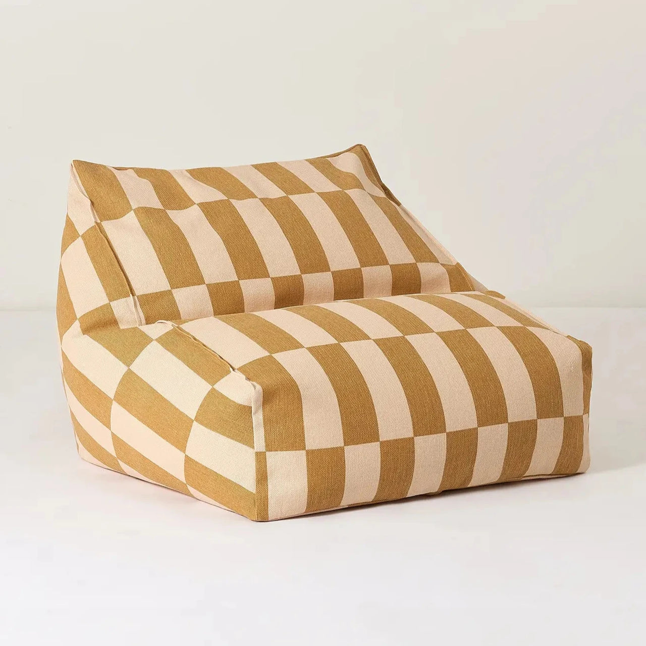 Armchair Beanbag Vibes Mustard and Sand Tiles