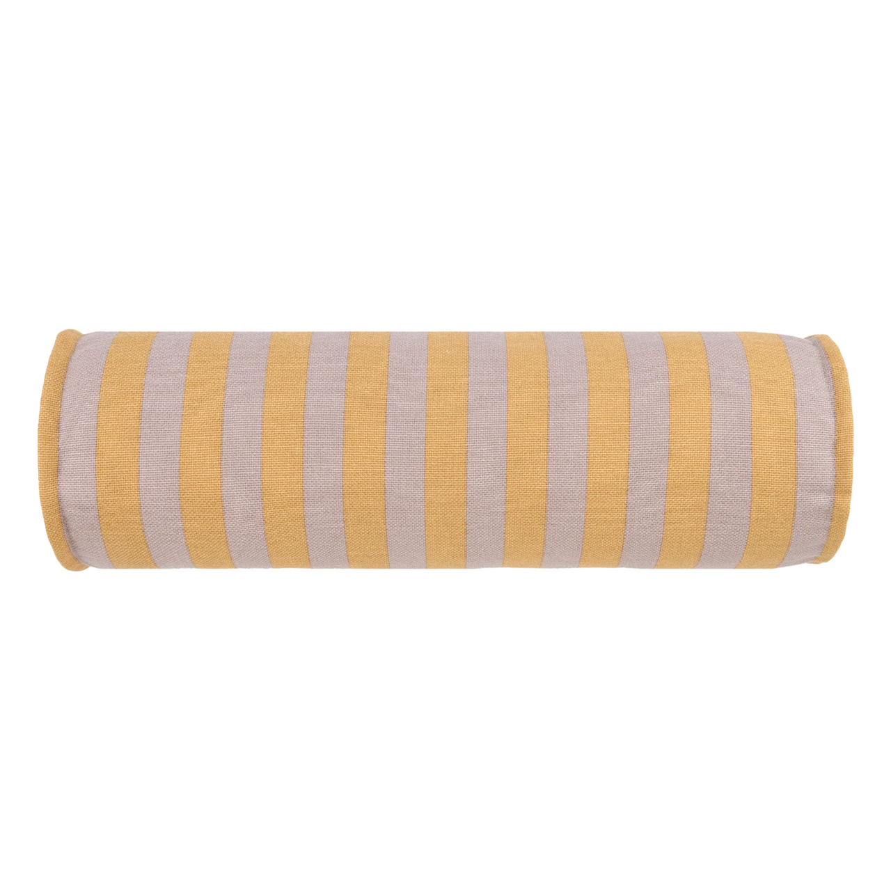 Nobodinoz Cylinder Cushion - Vibes Lilac Yellow Stripes