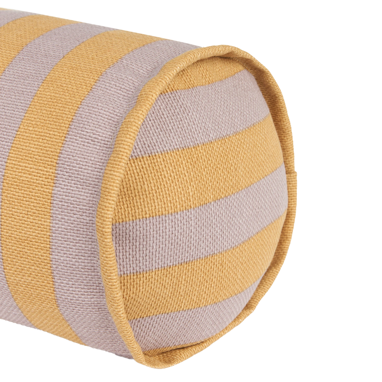 Nobodinoz Cylinder Cushion - Vibes Lilac Yellow Stripes