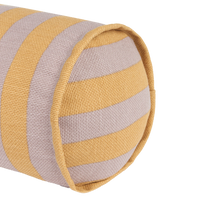 Thumbnail for Nobodinoz Cylinder Cushion - Vibes Lilac Yellow Stripes