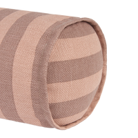 Thumbnail for Nobodinoz Cylinder Cushion - Vibes Pink Mauve Stripes