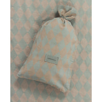 Thumbnail for Kid duvet cover set in washed cotton Vibes Blue Harlequin