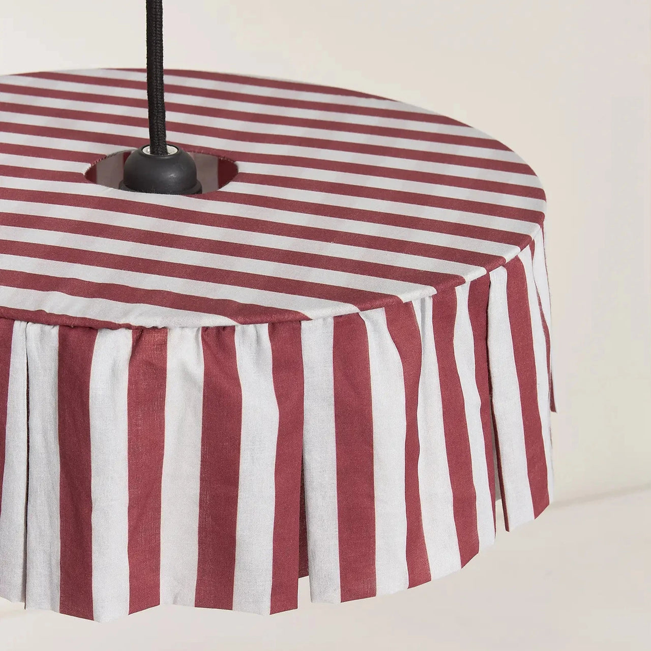 Pendant lampshade diam. 40cm Vibes - Maroon Stripes