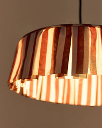 Thumbnail for Pendant lampshade diam. 40cm Vibes - Maroon Stripes