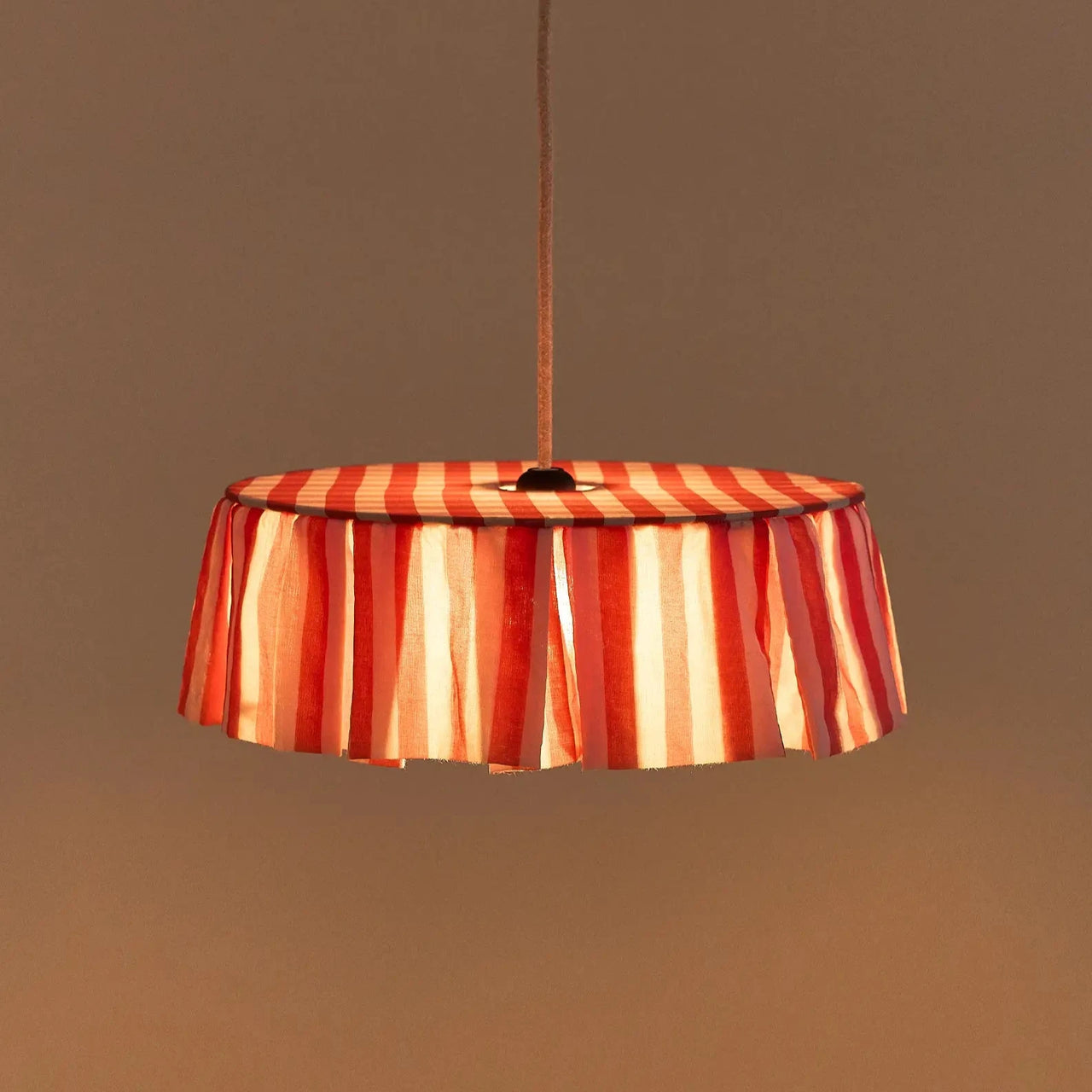 Pendant lampshade diam. 40cm Vibes - Red Stripes