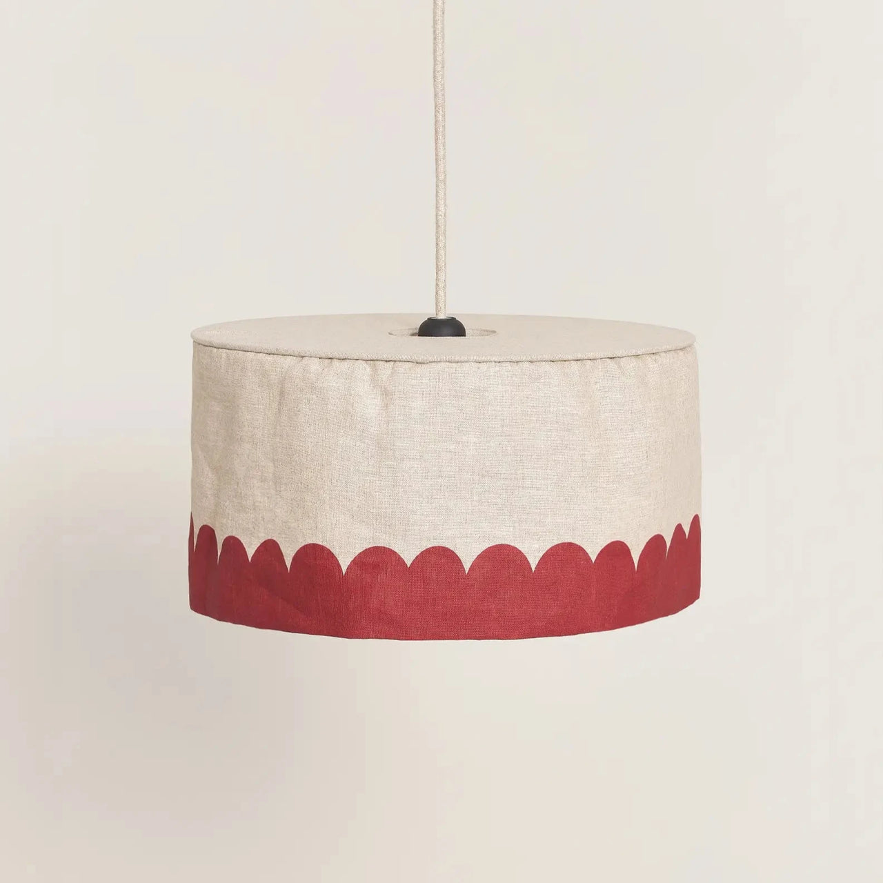 Linen Pendant lampshade diam. 40cm Vibes Carmine