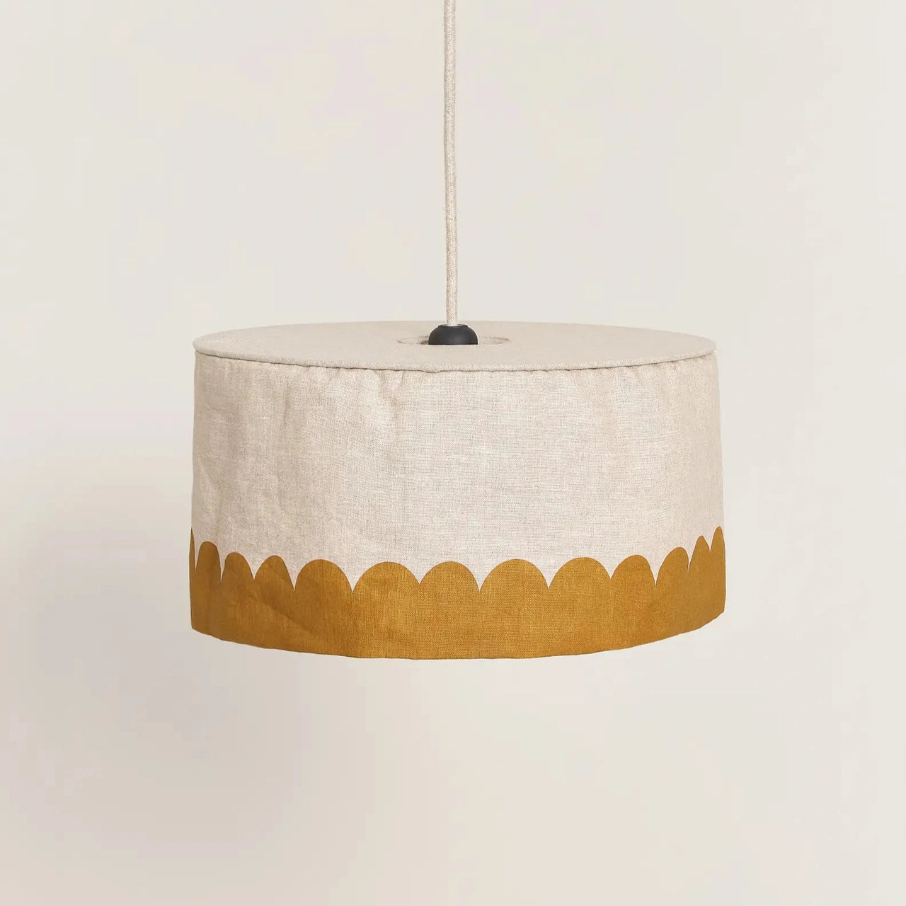 Linen Pendant lampshade diam. 40cm Vibes Mustard