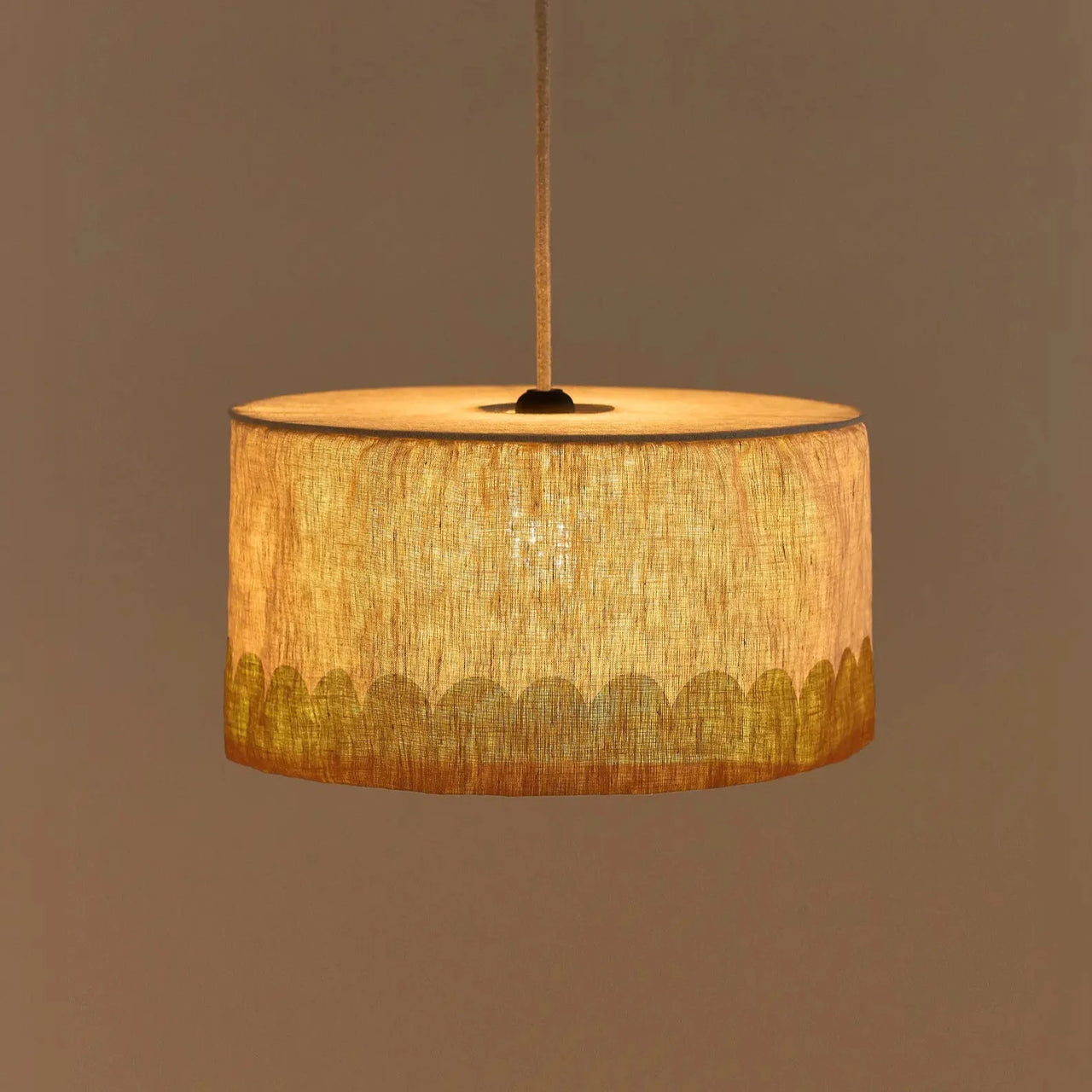 Linen Pendant lampshade diam. 40cm Vibes Mustard