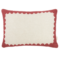 Thumbnail for Rectangular cushion in French linen Vibes L Carmine