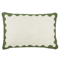 Thumbnail for Nobodinoz Rectangular cushion in French linen Vibes L Green