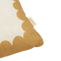 Thumbnail for Nobodinoz Rectangular cushion in French linen Vibes L Mustard