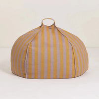 Thumbnail for Round Bean Bag Vibes - Lilac Yellow Stripes