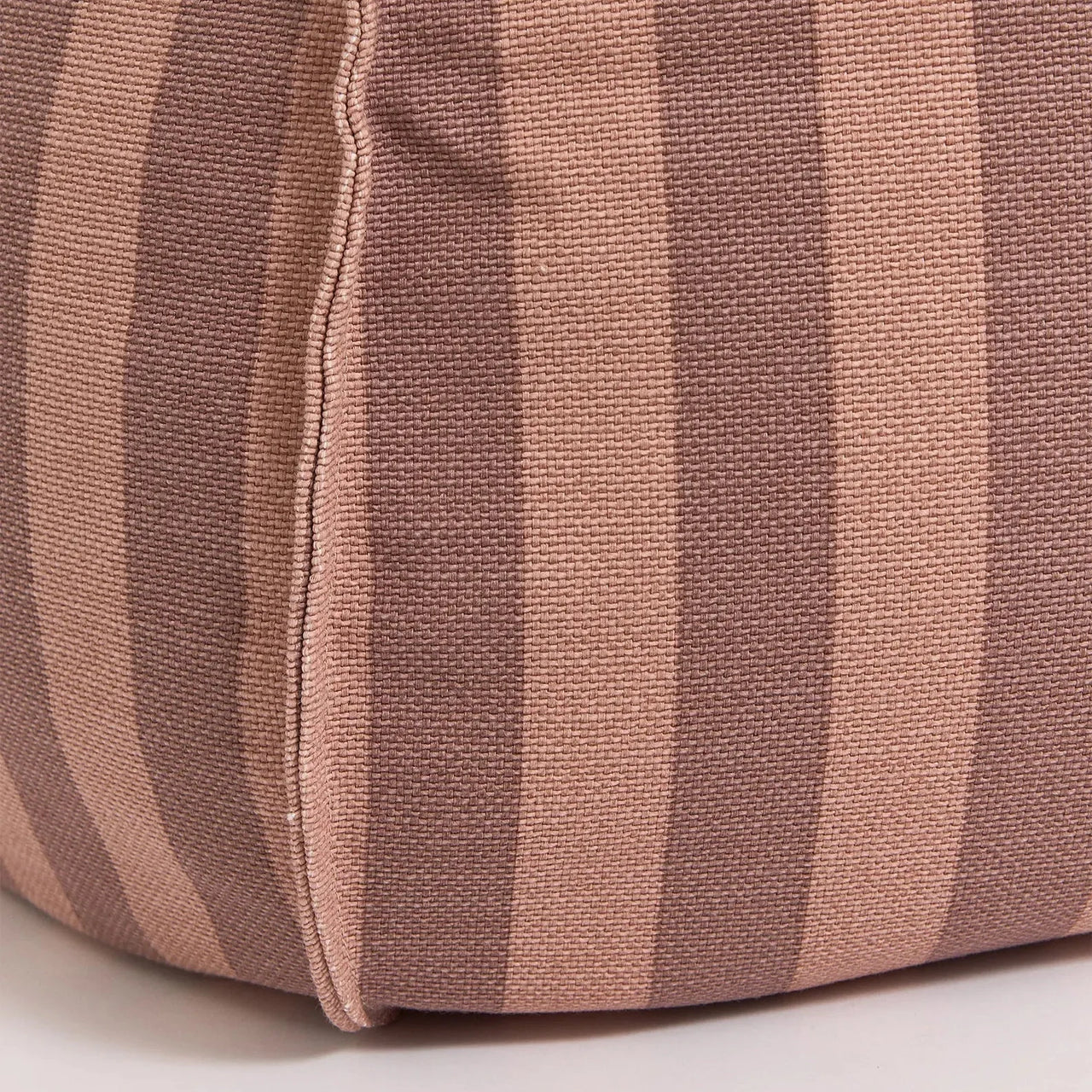 Round Bean Bag Vibes - Pink Mauve Stripes