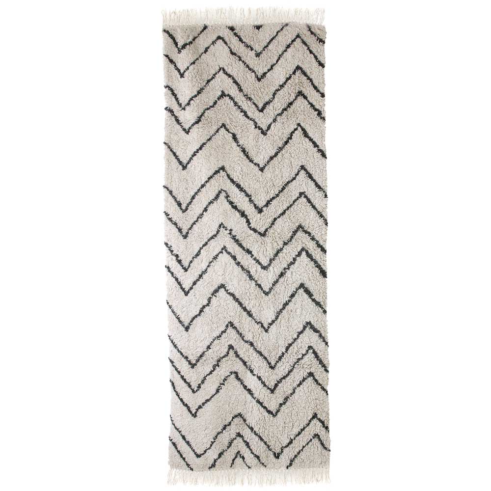 cotton zigzag runner